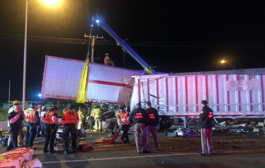 Dos camiones de carga chocan en el suroeste de Miami; una persona muere en el accidente