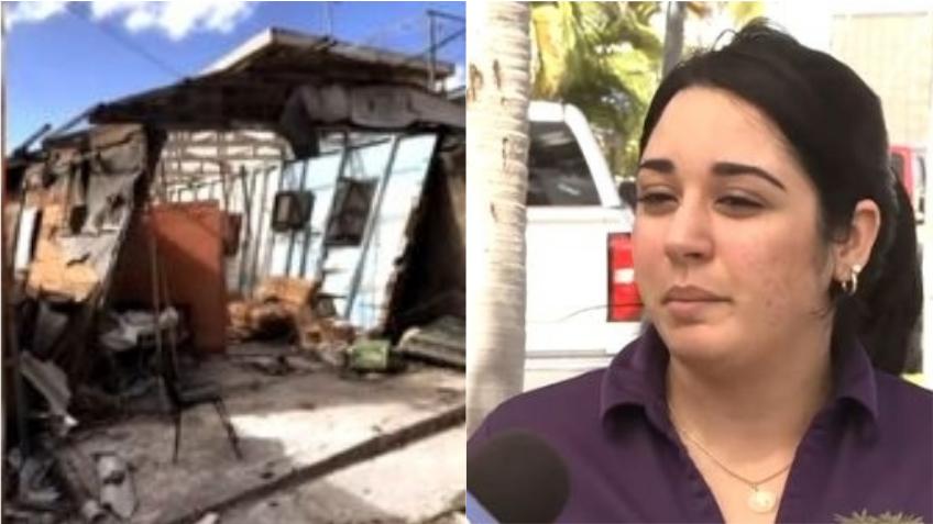 Madre cubana, residente en Miami, cuenta como casi pierde la vida durante el tornado en La Habana y como dejó a su familia en Cuba