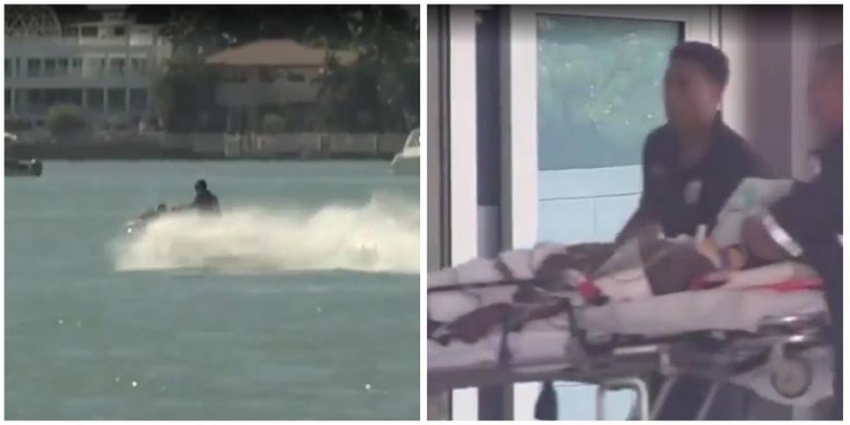 Se estrella joven que conducía moto acuática cerca de Monument Island, Miami Beach