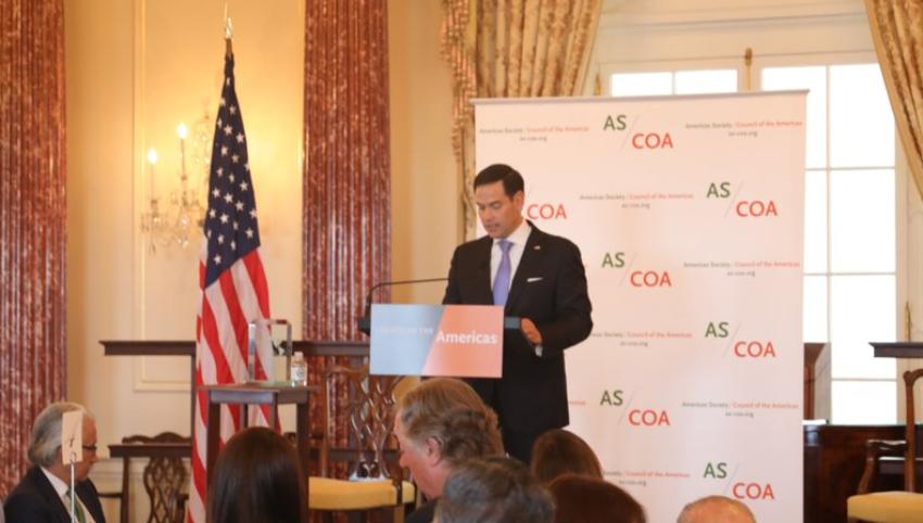 Marco Rubio recibe importante premio por su liderazgo en el Hemisferio Occidental