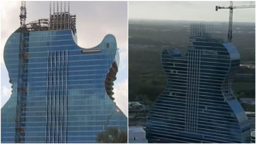 El Seminole Hard Rock Hotel En Hollywood Con Forma De Guitarra