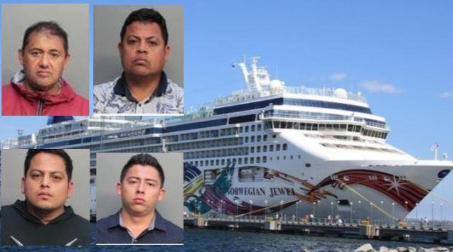 Cuatro turistas colombianos son acusados de fraude usando tarjetas falsas a bordo de un crucero que partió de Miami