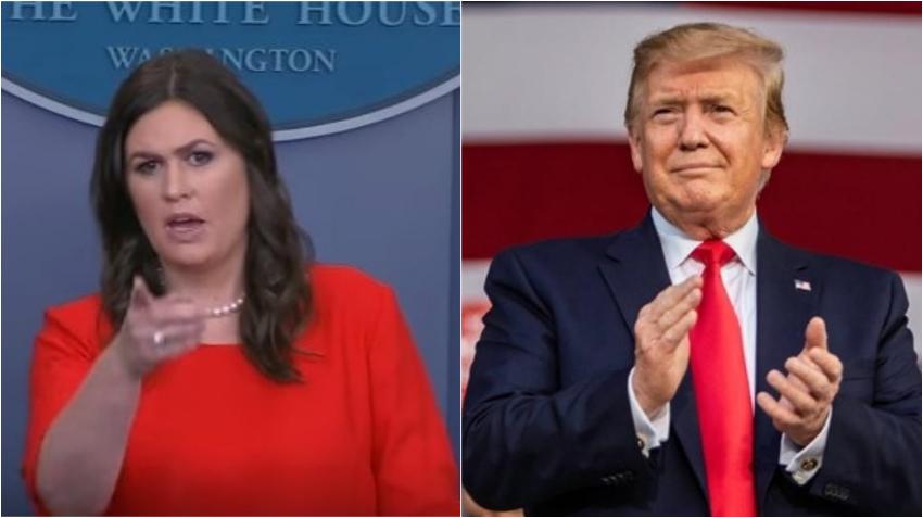 Secretaria de Prensa de la Casa Blanca, Sarah Huckabee, abandona su puesto a fines de mes; anunció el presidente Trump
