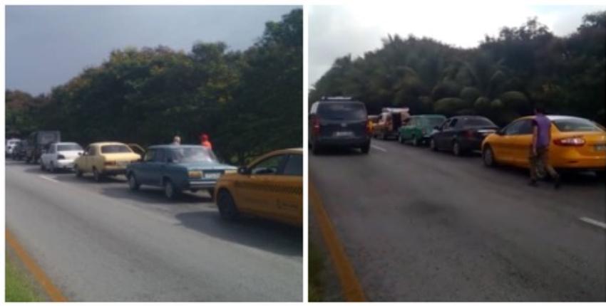 Escasez de combustible provoca colas de hasta seis cuadras en La Habana
