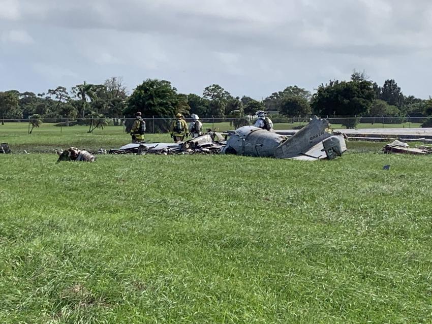 Se estrella un avión durante un show aéreo en el Sur de la Florida