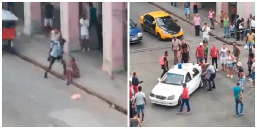 Joven fue apuñalado en medio de la calle en La Habana Vieja, el agresor se fue caminando como si nada