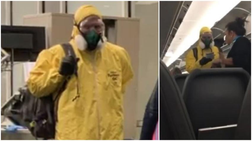 Avoir Images Un Hombre Se Pone Un Traje De Proteccion Quimica Para Protegerse actualisé salutations