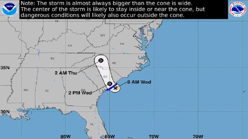 Se forma la tormenta Bertha en las costas de Carolina del Sur