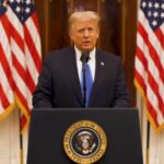 “No quiero otro Irak”: Trump elogia a María Corina Machado, pero mantiene a Delcy Rodríguez como pieza clave en Caracas trump-discurso