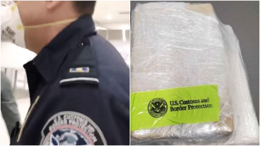 Oficiales de Aduana en el Aeropuerto de Fort Lauderdale encuentran cuatro paquetes de cocaína