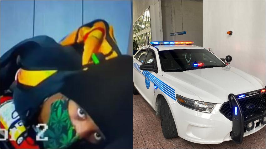 Policía de Miami busca a un hombre que vandalizó y robo en un auto de la policía