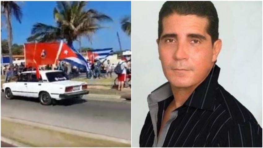 Actor cubano Erdwin Fernández arremete contra la caravana en La Habana “¡Bloqueo interno y mentes inútiles!”