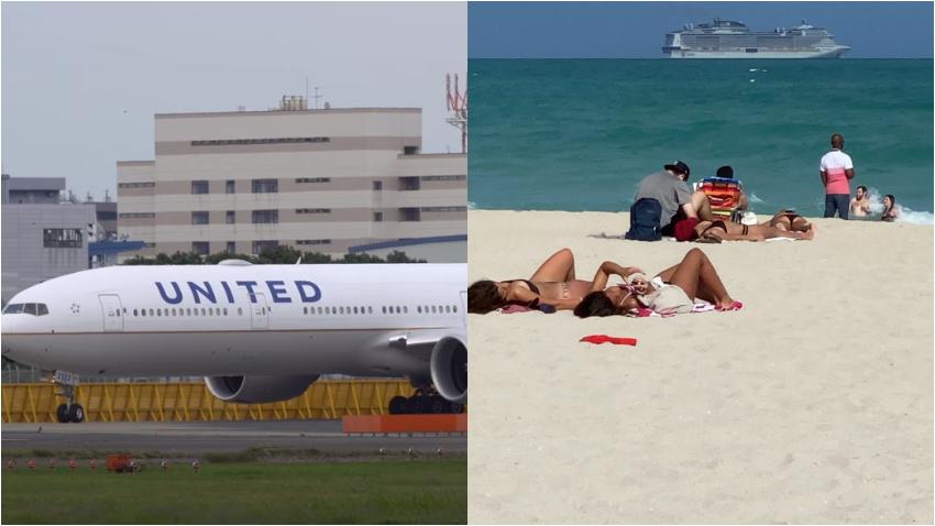 Aerolínea United promueve vuelos desde el frío norte a ciudades donde la temperatura es superior a 70 grados incluida Miami