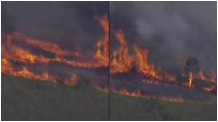 Gran incendio no contenido en el condado de Miami-Dade