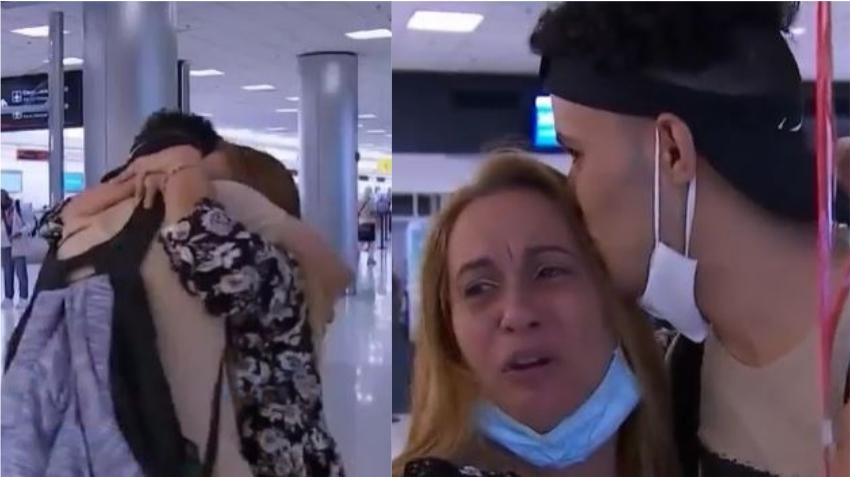 Madre cubana se reencuentra con su hijo en Miami luego de haber sido separados en la frontera hace casi dos años