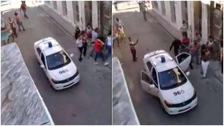 Captado en cámara el momento en que agentes de la seguridad del estado asaltan la sede del Movimiento San Isidro
