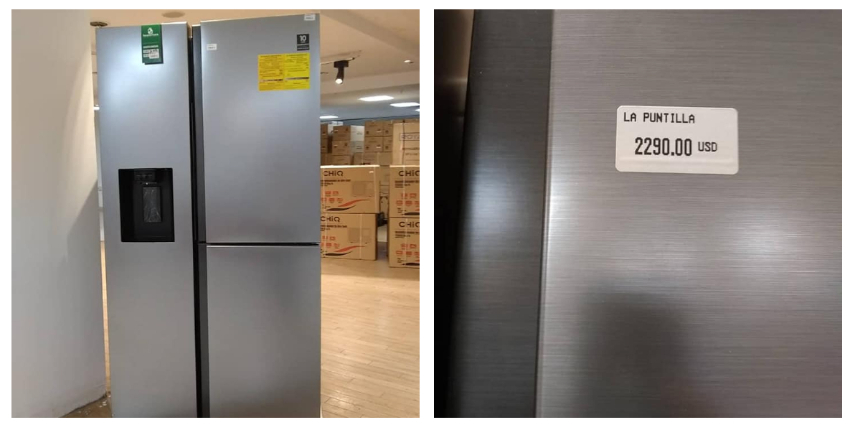 El precio de un refrigerador en Cuba en una tienda en MLC: 2.290 dólares