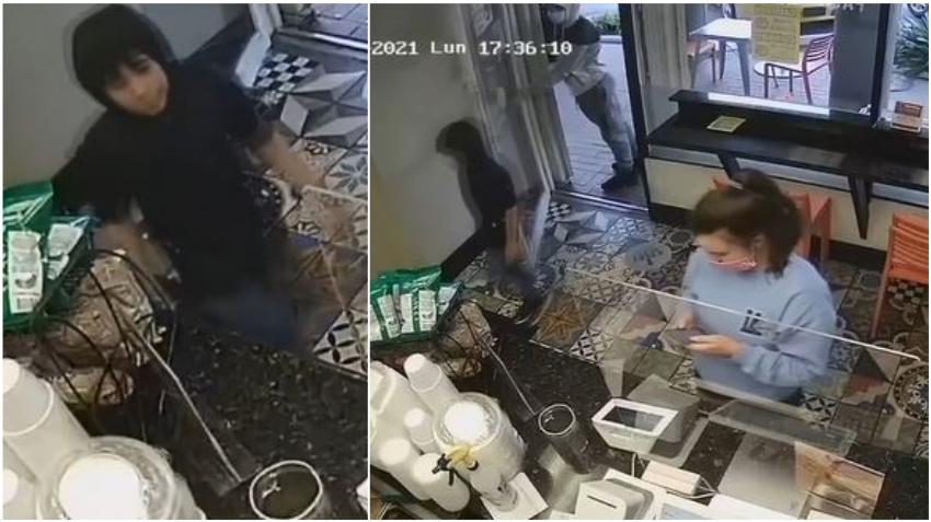 En cámara dos niños roban la jarra de propinas de un restaurante cubano en South Miami