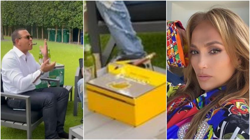 Alex Rodríguez pasa la separación con Jlo fumando tabacos cubanos de la marca Cohiba