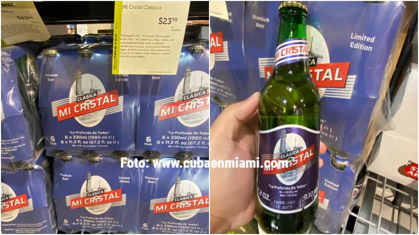 Cerveza con nombre y diseño muy parecido a la cerveza Cristal de Cuba se vende en Miami