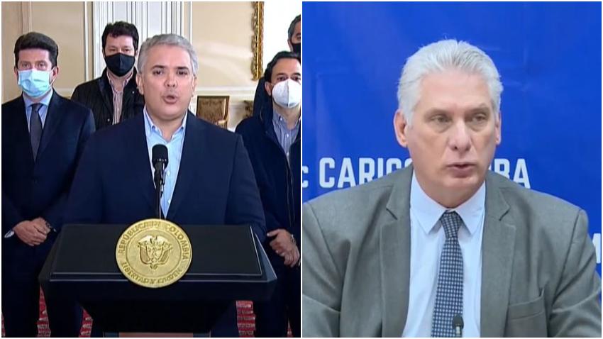 En medio de las protestas Colombia expulsa a diplomático cubano por violar los acuerdos de relaciones diplomáticas