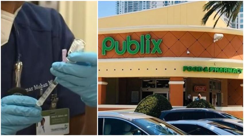 Farmacias Publix comienza a vacunar contra el Covid-19 sin necesidad de cita previa
