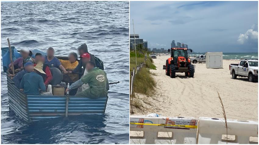 Bote de balseros que llegó frente al sitio del colapso del edificio era de cubanos; los 11 fueron deportados