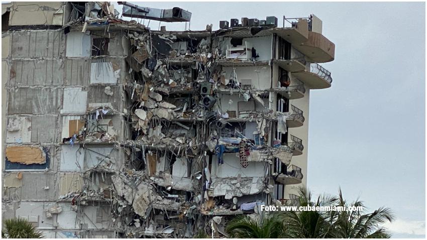 Termina el día y no se han podido encontrar a ninguna de las 159 personas desaparecidas en la tragedia del edificio en Surfside al norte de Miami Beach