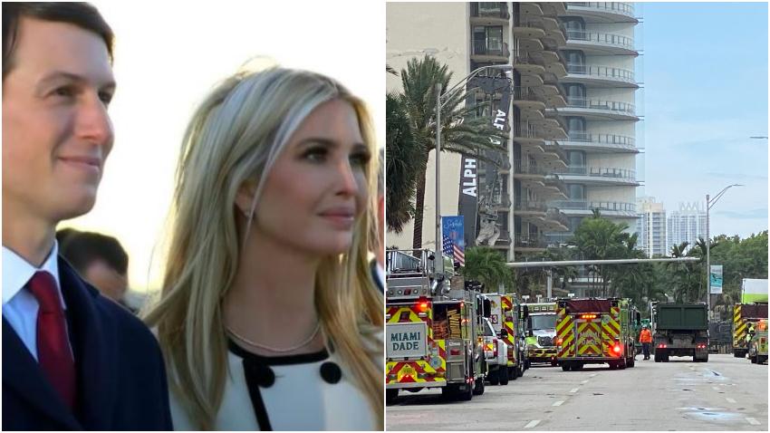 Ivanka Trump, quien vive a una cuadra del lugar del colapso en Surfside ha ayudado a los rescatistas con donaciones para alimentos