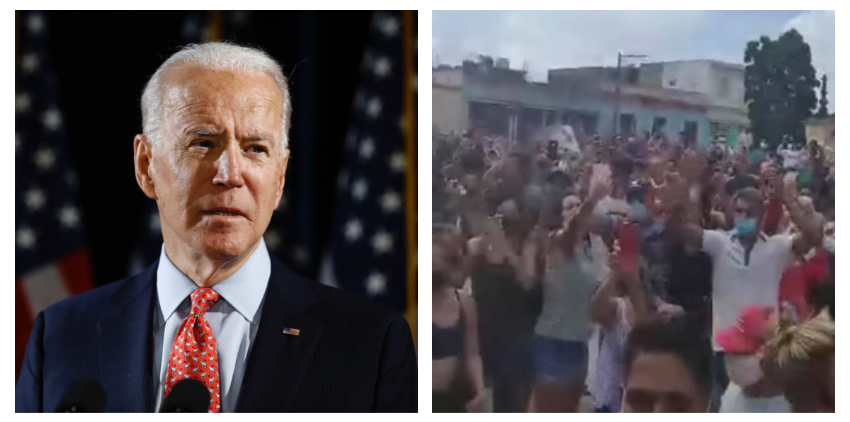 Administración Biden evalúa una manera de ayudar "directamente" al pueblo cubano