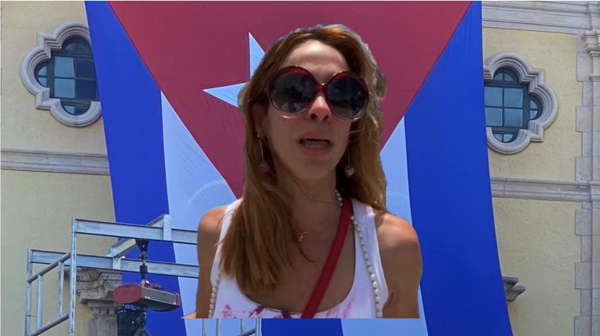 Actriz cubana Zajaris Fernández: "Los cubanos estamos pidiendo ayuda"