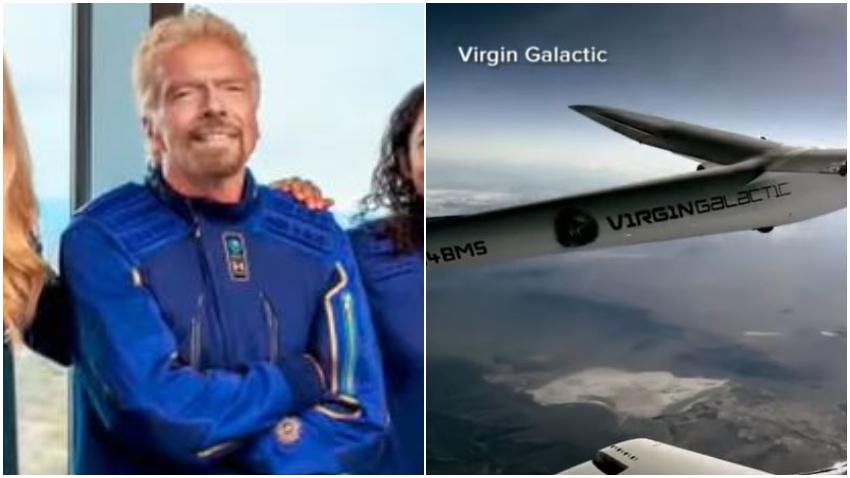 Multimillonario Richard Branson quiere adelantarse a Jeff Bezos para viajar al espacio; tiene previsto viajar el 11 de julio
