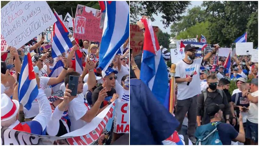 Desde horas tempranas miles de cubanos se reúnen frente a la Casa ...