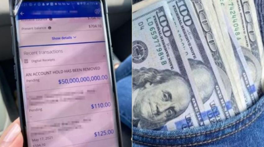 Una familia recibe por error 50 mil millones de dólares depositados en su cuenta de banco