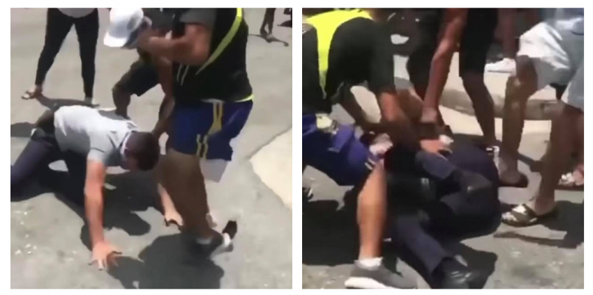 Viral: Cubanos sin más armas que sus propias manos se defienden de los esbirros castristas
