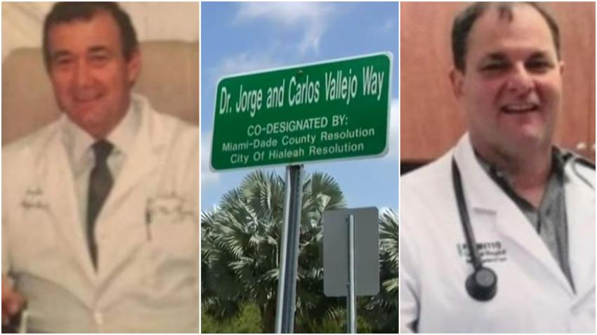 Ciudad de Hialeah nombra una calle en honor a la memoria de dos doctores cubanos fallecidos por el Covid-19