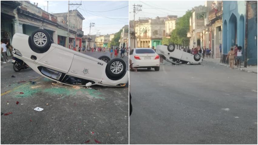 Un muerto y varios heridos después de que varios cubanos atacaron la estación de policía en Arroyo Naranjo, La Habana