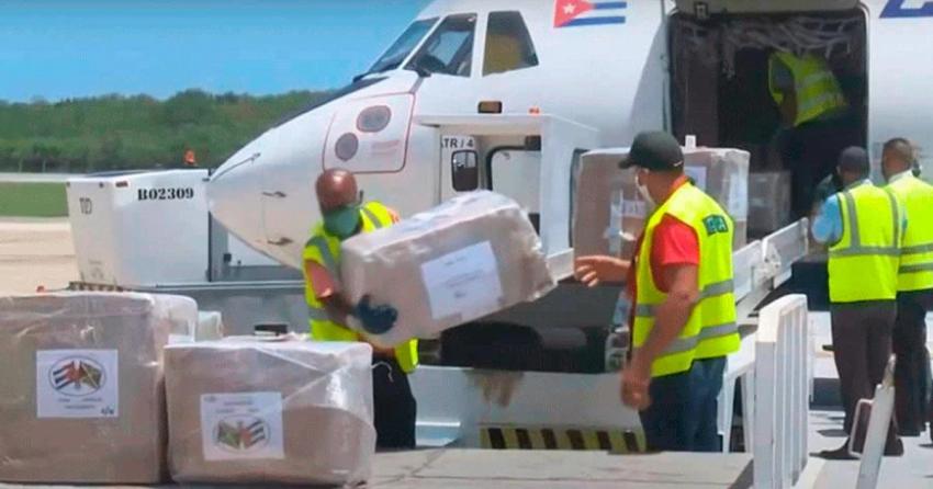 Recibe Cuba 12 toneladas de material sanitario de donación proveniente de República Dominicana