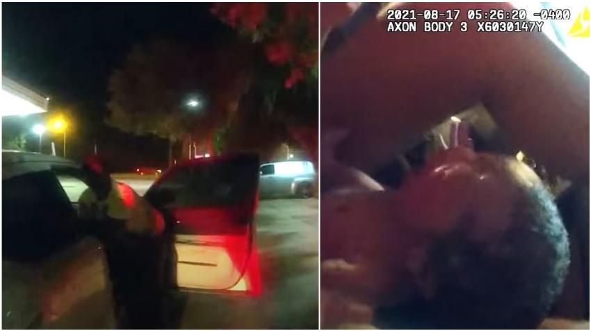 Un policía de Florida ayuda a dar a luz a una mujer en una gasolinera, todo queda captado en cámara