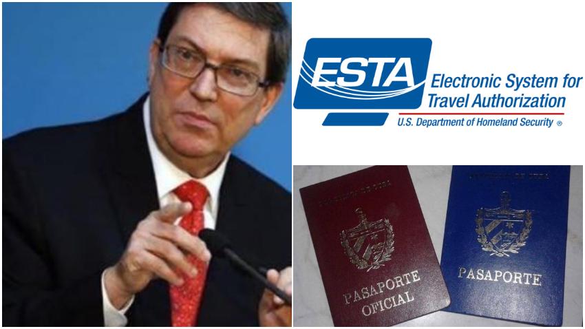 Bruno Rodríguez se queja de que Estados Unidos suspende el ESTA para cubanos con nacionalidad de países europeos