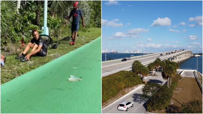 Dos ciclistas hospitalizados después de ser atropellados por un camión en Key Biscayne