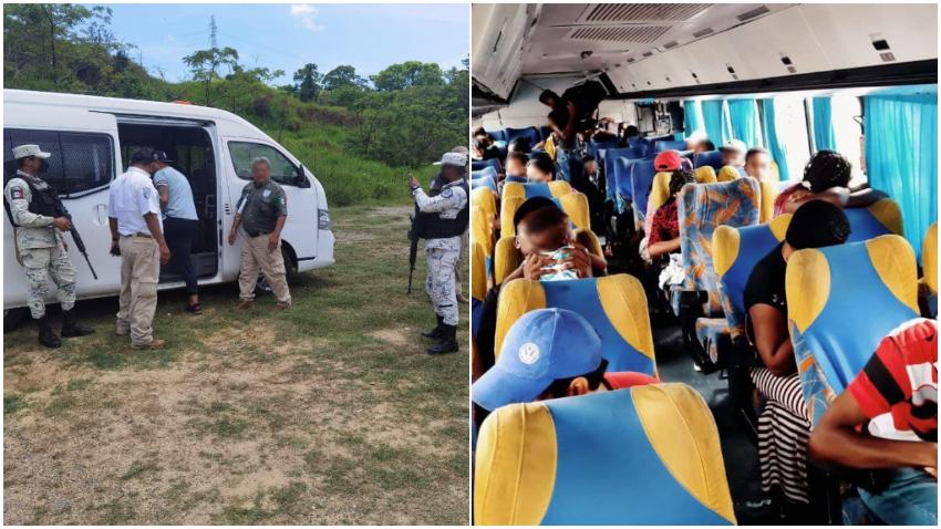 Autoridades en México interceptan a 57 cubanos sin documentos que se trasladaban por carretera