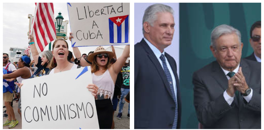Cubanos le responden al presidente mexicano: "Si lo que nos ofrece es la rendición está equivocado, nuestra lucha continúa hasta que Cuba sea libre"