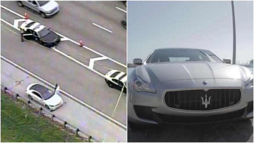 Policía busca al conductor de un Maserati que abrió fuego contra un Mercedes Benz en la I-95