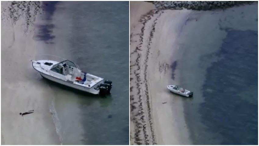 Varios inmigrantes escapan tras desembarcar en la costa de Virginia Key en Miami; la policía arresta a 4
