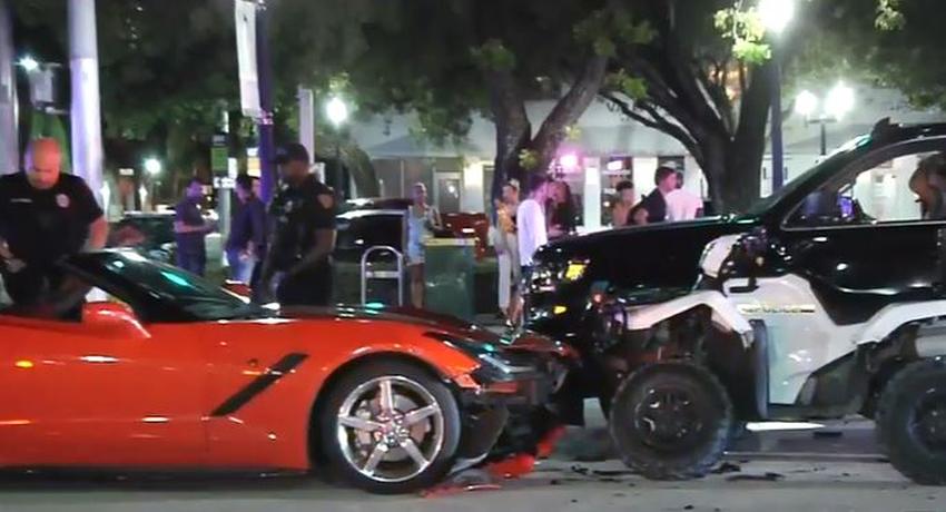 Hombre de NY con licencia suspendida choca contra un policía en Miami Beach