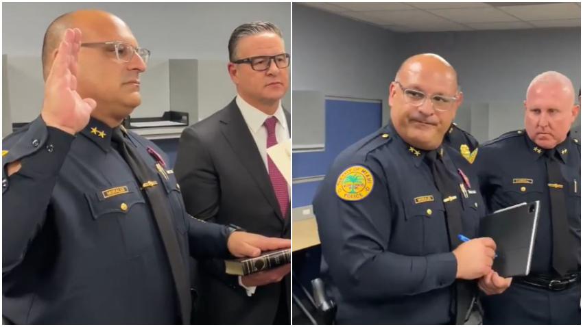 Cubanoamericano Manny Morales jura como Jefe interino de la policía de Miami
