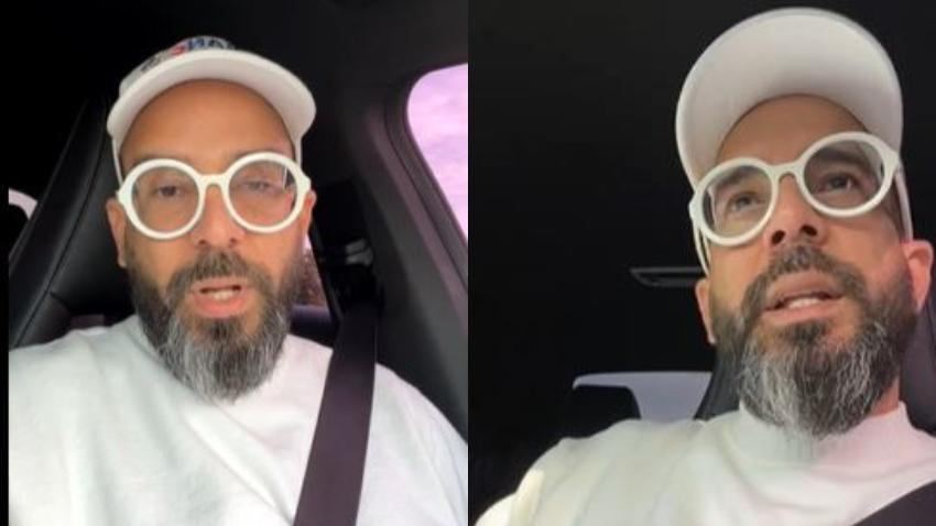 Alexander Otaola camino al aeropuerto para intentar viajar a Cuba y sumarse al 15N