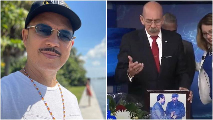 El actor y humorista cubano, Alexis Valdés celebra con humor despedida del locutor cubano Rafael Serrano