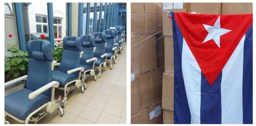 Desde Bélgica envían tercer cargamento con equipos e insumos médicos al régimen cubano